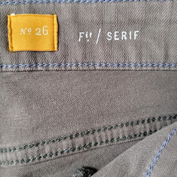 Anthropologie Pilcro Letterpress Skin Jeans Size 26 28X29 Gray Zip Ankle - Picture 6 of 13